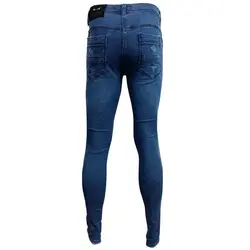 شلوار جین جذب مردان زاپ دار(آبی)