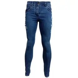 شلوار جین جذب مردان زاپ دار(آبی)