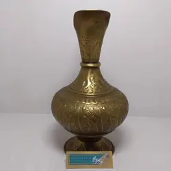 تنگ برنجی قدیمی آنتيک قلم 28سانت - صنایع دستی هنرکادو