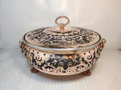 قیمت سوپ خوری مسی پایه دار قلم 27س - صنایع دستی هنرکادو