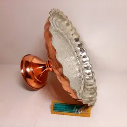 شیرینی خوری مسی پایه دار24س - صنایع دستی هنرکادو