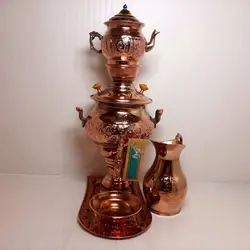 سماور مسی دکوری نوزادي 32س - صنایع دستی هنرکادو