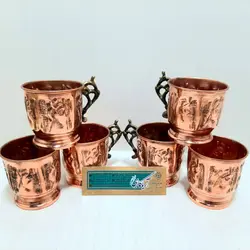 گالش مسی قلم 6عدد - صنایع دستی هنرکادو