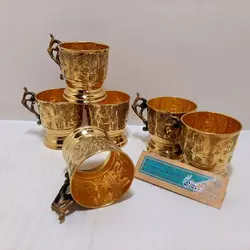 گالش برنجی قلم 6عدد - صنایع دستی هنرکادو