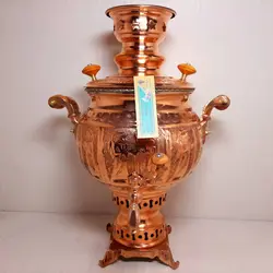 سماور مسی 4 لیتری قلم - صنایع دستی هنرکادو