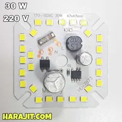 چیپ ال ای دی 30 وات برق مستقیم 220 ولت
