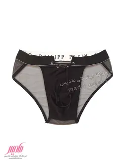 شورت مردانه تور و ریون جلو بند دار