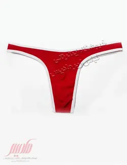 شورت مردانه استرینگ دور دوزی قرمز