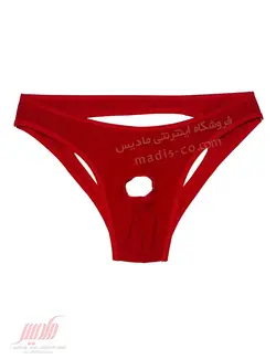 شورت مردانه پشت باز جلو سوراخدار قرمز