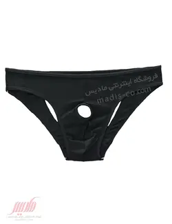 شورت مردانه پشت باز جلو سوراخدار مشکی
