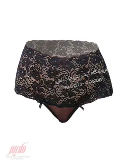 شورت زنانه دانتل کمر پهن MNG