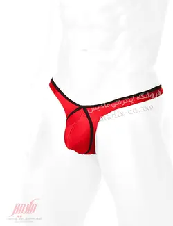 شورت مردانه استرینگ دایره ای قرمز