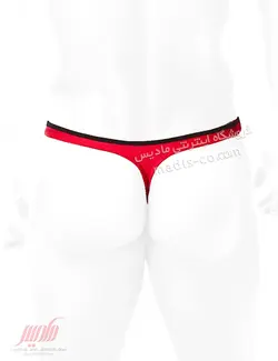 شورت مردانه استرینگ دایره ای قرمز