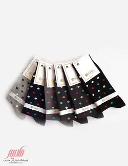 جوراب مردانه نخی ساق دار توپ توپی