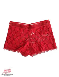 شورت زنانه گیپور نیم پا طرح برگ