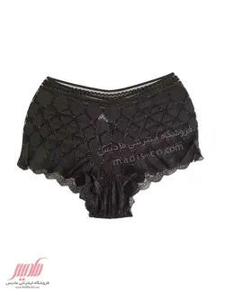 شورت زنانه گیپور نیم پا طرح برگ