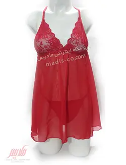 لباس خواب زنانه توری پشت بندی MNG