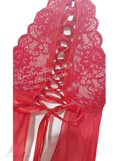 لباس خواب زنانه توری پشت بندی MNG