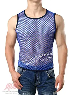 زیرپوش مردانه آستین حلقه توری زنبوری