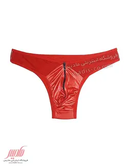شورت مردانه فانتزی زیپ دار قرمز