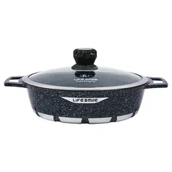 ماهیتابه گرانیتی سایز 40 لایف اسمایل مدل FLCMSHR40