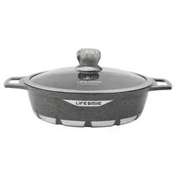 ماهیتابه گرانیتی سایز 24 لایف اسمایل مدل FLCMSHR24