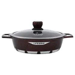 ماهیتابه گرانیتی سایز 24 لایف اسمایل مدل FLCMSHR24