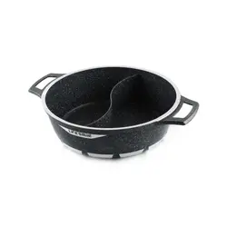 ماهیتابه گرانیتی سایز 28 دو قسمتی لایف اسمایل مدل FLCMHP-28