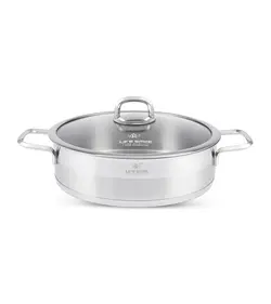 ماهیتابه 32 دودسته استیل P12 لایف اسمایل مدل LIFEP12SHR32 - خانگی لند