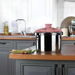 زودپز روگازی ٦ لیتری کرکماز فلورا مدل Korkmaz Pressure cooker Flora 159