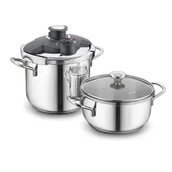 زودپز دوقلو ٧ لیتری کرکماز آلیا مدل Korkmaz Pressure cooker Alia 171