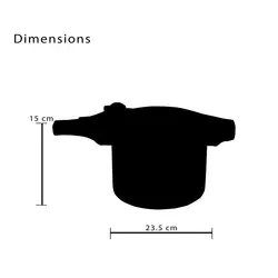 زودپز سه کاره روگازی ٥ لیتری لایف اسمایل مدل LifePRE-5L