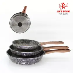 سرویس ماهیتابه بدون درب ٣ پارچه گرانیتی لایف اسمایل مدل Life P53Fset