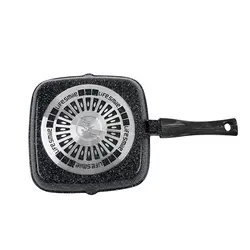 ماهیتابه گرانیتی سایز ٢٨ مربعی لایف اسمایل مدل FLCM GL-28