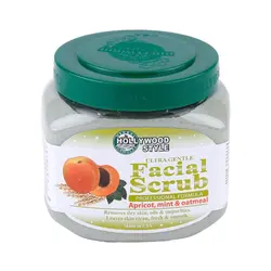 اسکراب صورت هالیوود استایل HOLLYWOOD STYLE با زردآلو ، نعناع و جو دوسر
