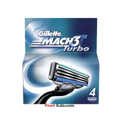یدک تیغ (کارتریج ) ژیلت Gillette مچ تری توربو ۴عددی