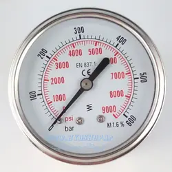 گیج 600bar صفحه 6cm