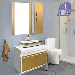 روشویی کابینتی صدف مدل مهدیس طلایی