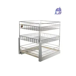 سبد ریل کف جا حبوبات مکس استیل
