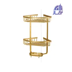 کنجی حمام آلومینیومی 2 طبقه مکس استیل