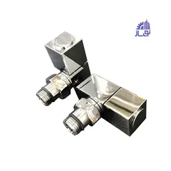 شیر رادیاتور فلت کروم براق
