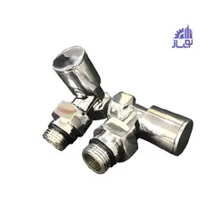 شیر رادیاتور کروم براق