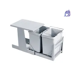 سطل زباله ریل کف تاندوم دو مخزنه (سامینا)