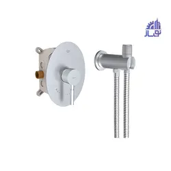 شیرالات توکار توالت شودر مدل روگن Brass