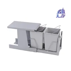 سطل زباله ریل کف تاندوم دو مخزنه (دیاکو)