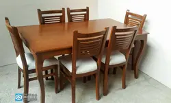 صندلی ناهارخوری چوبی مدل آبشاری