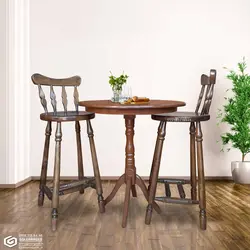 صندلی ناهارخوری چوبی خراطی