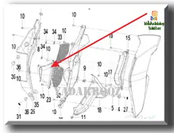 تیونر چراغ راهنمای چپ F15-23 TNT180S LEFT GUIDE TUYERE - یدک روز