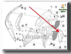 تیونر چراغ راهنمای راست F15-24 TNT180S RIGHT GUIDE TUYERE - یدک روز