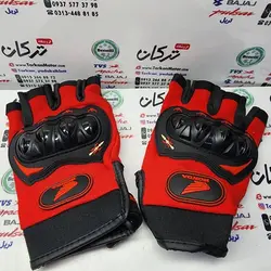 دستکش نیم انگشتی حرفه ای ضربه گیر دار مدل هوندا
